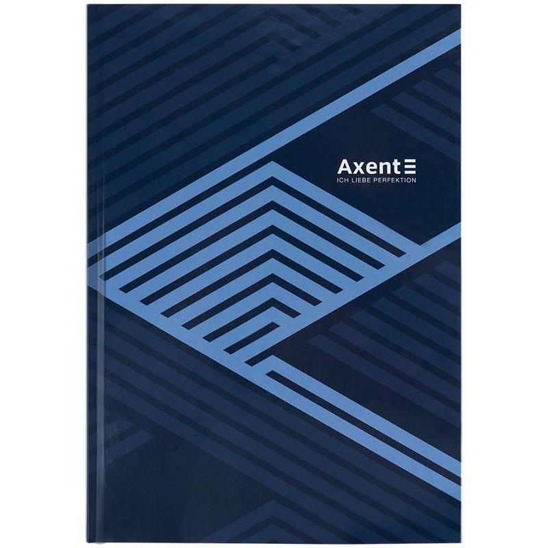Книга записна Lines Axent 8422-581-A, А4, 96 аркушів, клітинка, синя